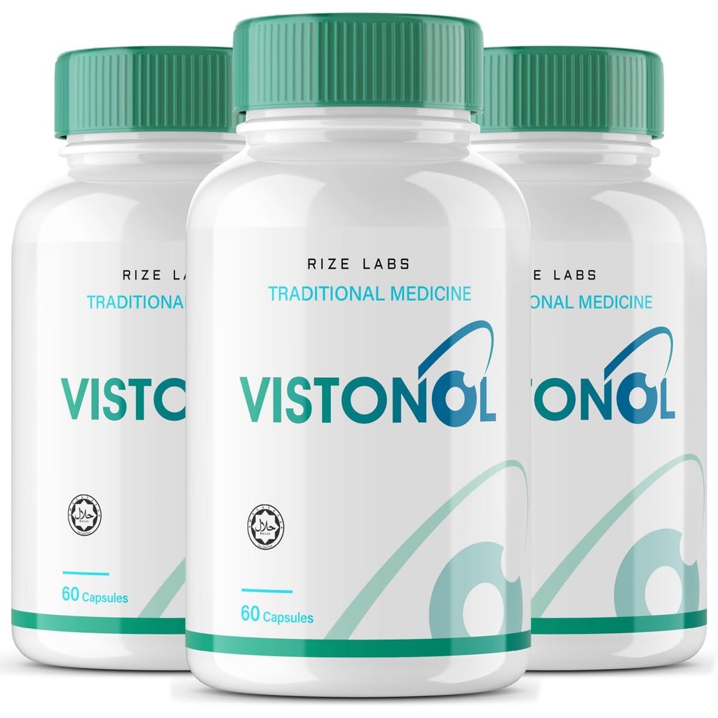 rizes 实验室 Vistonol Vistonol 远景补编, " 快速改善健康和提高重点能力全自然卡普尔 " , " 支持健康眼功能 " ----3 180个卡普尔包