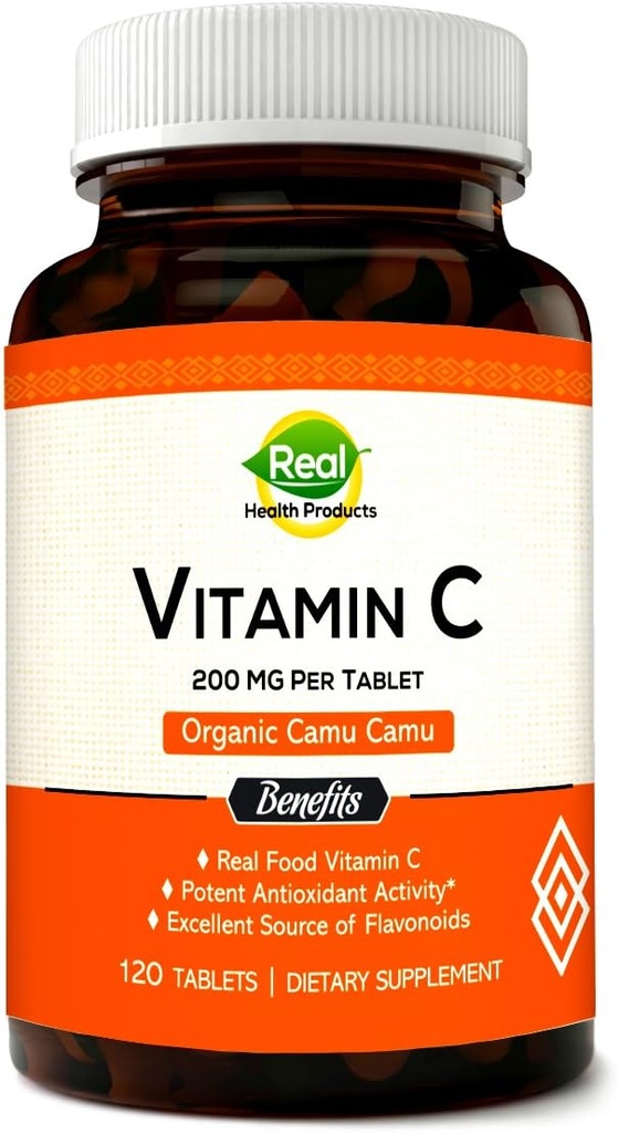 卡穆卡穆的维生素C补充剂,装有天然VIT C,原始抗氧化剂-免疫支持补充剂-卡穆卡穆提取剂. (120个计数)
