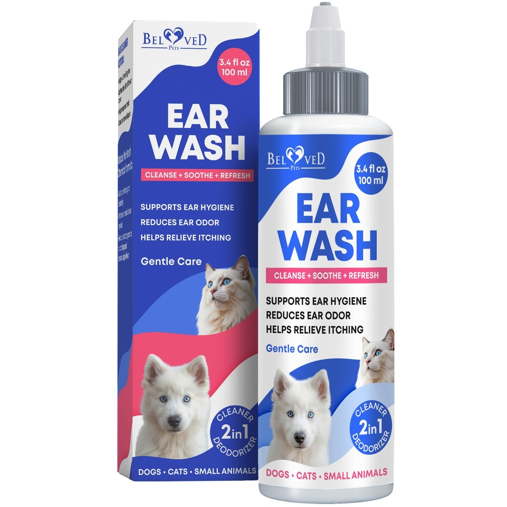 Cat & Dog Ear cleandrops & Wash Solution - Yeast Otic Introduction & Ichy Earr Relief for Pet - Wax Releader & Flush Refeel for any pets – 任何宠物的黄蜡清除器和毛绒补救器