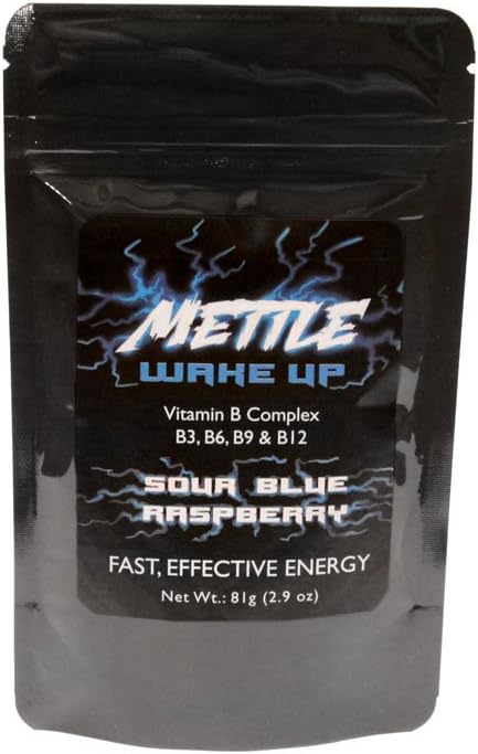能量饮料粉 - 100 services QQ无糖 200mg Cafeine - Mettle Energy Drink Mix (Sour Blue Raspberry) (英语).