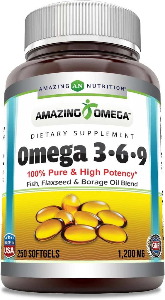 (原始内容存档于2018-12-09) (英语). Amazing Omega 3.6.9 Supplement QQ 1200 Mg Per Service 250 Softgels 250 Unfolformed QQ Non-GMO QQ Gluten-Free QX 在美国制造.