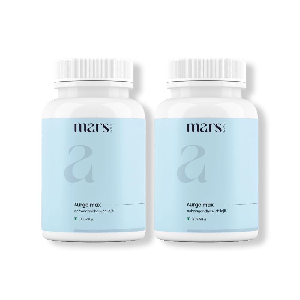 Surgemax Natural Capsules with Shilajit & Safed Musli 支持主动生活方式的能量、力量和豁免,