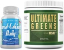 每日健康 - 珊瑚钙日报 & 终极日报 Greens with MSM Powder (1个月供应)