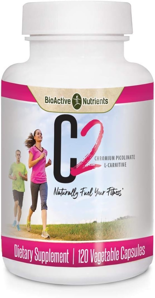 生物活性营养素 C2-氯化 Pi与L-Carnitine用于帮助脂肪和碳代谢 - 120 蔬菜卡普尔 - 无防腐剂