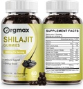 希拉吉特纯喜马拉雅有机物 Shilajit 85+ Trace Minerals & Fulvic Acid, 支持焦点, 能源与免疫, Non-GMO|60 Count 2 包装
