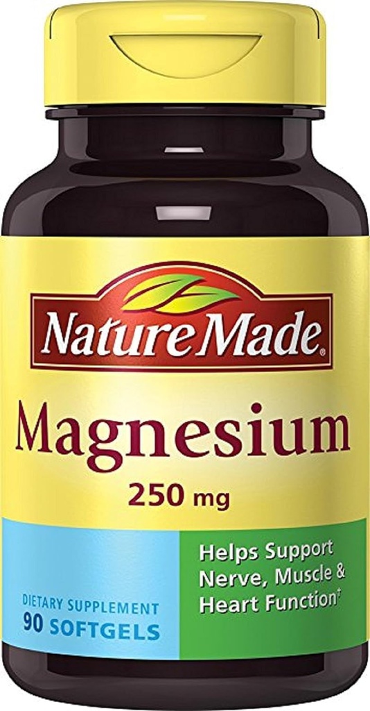 Nature Made Magnesium 250mg 饮食补充液软胶,90 CT(3包)