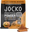 Jocko Mölk Whey蛋白粉 - Keto, Probiotics, Grass Fed, 消化酶, 氨基酸, 无糖和尚水果混合剂 - 支持肌肉恢复和生长(南瓜新)