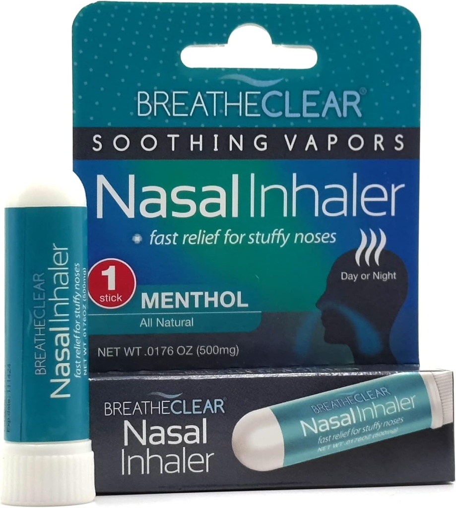 松动蒸汽鼻吸器 - 用于 Stuffy Nose Relief / 便携式棒式 1- Pack 的专有混合剂完美