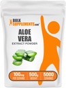 Bulk Assupports.com Aloe Vera 提取粉末 - Aloe Vera 补充剂,草药补充剂 - Vegan & Gluten Free,每架服役100mg,500g(1.1磅)(包1)