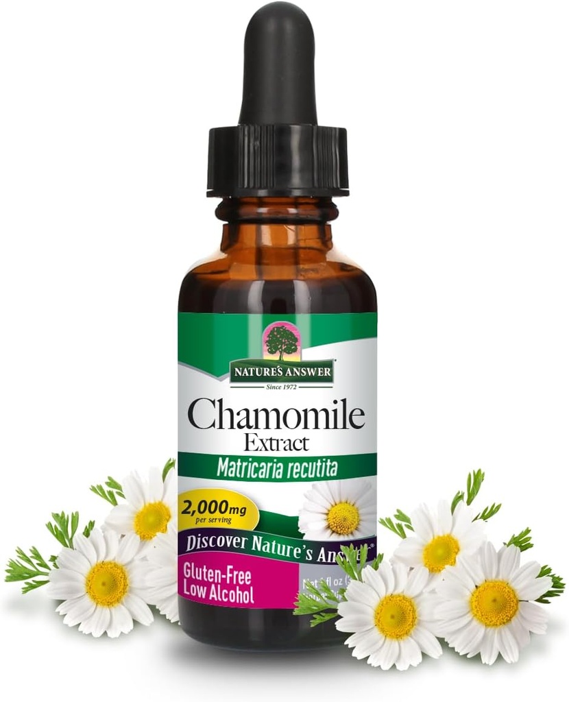(原始内容存档于2018-09-21). Nature's Answer Chamomile Flower with Organization-Alcohol 2000mg 1oz Excess QQ Mood Support QQ 文摘支持 QQ Free Gluten-Free,非GMO,Vegan,没有人工火焰或防腐剂 QQ 单数
