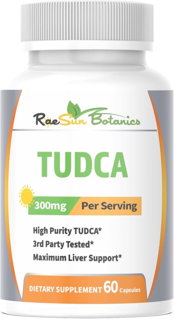 TUDCA(Tauroursodeoxycholic Acid),60 Capsules 300mg 为优质精品服务 第三方测试最大肝脏支持