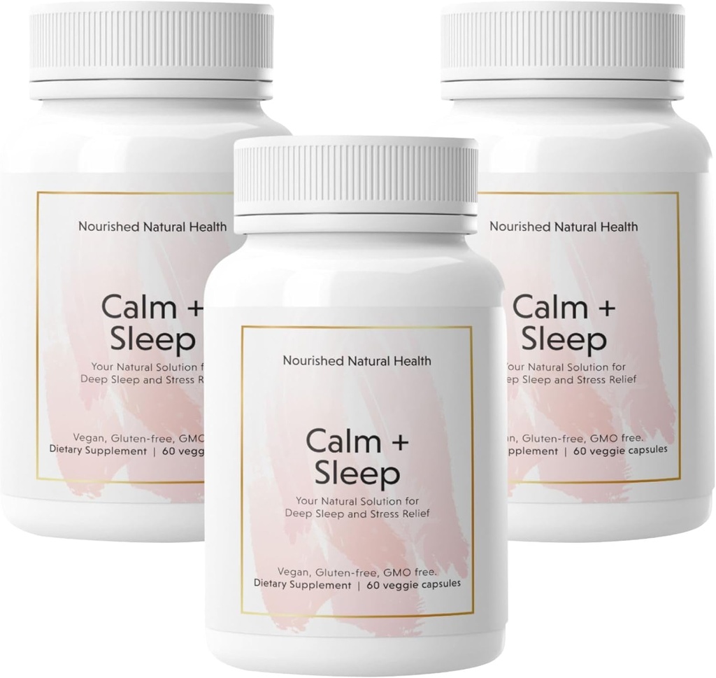 与Ashwagandha、Chamomile、Tart Cherry 提取器、Passionflower、L-theanine、 & Magnesium合作,