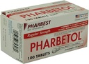 Pharbetol Acetaminophen 325mg 常规强力, 痛苦解脱器, Fever 减速板 100 计数 (Pack of 1)