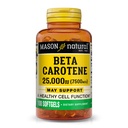 Mason Natural Vitamin A Beta Carotene 25,000 IU,支持视觉,细胞功能和免疫健康,100软胶,包3