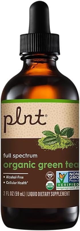 plnt 有机液体绿色茶(Full Spectrum) 支持细胞健康-无酒精(2 f.