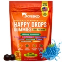 Happy Drops – Daily Superfood Gummys for Mood Support, Focus and Energy – 无糖, Vegan, Blueberry Flavor – 90 Gummys for Adults – Daily Supports for Mood, Focus and Natural Energy – Daily Supports for Mood, Focus and Natural Energys – 日间支持Mood,Focus – 无糖, Vegan,蓝莓Flavor – 90 Gummys for – 成人日间支持 Mood, Focus and Natural Energy –无糖, – 蓝莓 Flamies– – – 成人日间支持 Mood – – Superly Supports – – – – – – – – – – – – – – – – – – – 