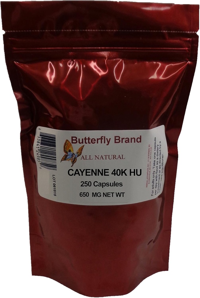 Cayenne 40K HU Capsules 650毫克 250袋