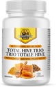 荷蘭人黃金總蜂巢 3Trio Capsules - 120 Veg Caps 约30-60 services - Bee Pollen Royal Jelly & Propolis 補充品 - 抗氧化剂免疫支持的超级食品 - 天然蜂蜜混合物