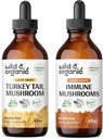 野生和有机土耳其 尾巴 4 fl oz & Immune 蘑菇 4 fl oz