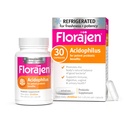 Florajen Acidophilus Probiotics, Gut Health, Gut Health, 阴道健康,和免疫辅助补编,成人便秘和集体救济,30 Capsules (Refrigered)