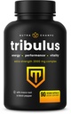 NutraChamps Tribulus Terrestris for Men, 2000mg 能源、生命力、Stamina和性能的辅助工具,超强萨波宁,90 Vegan Capsules
