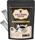 配有维生素B7,B9的Lukaree Collagen咖啡 配有Reseratrol的Instant Collagen Peptide Powder,配有维生素C,卡诺西因换发,皮,直肠,骨头