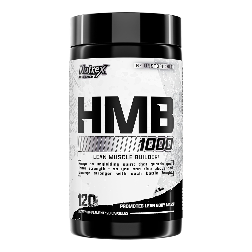 Nutrex Research HMB 1000 MG → 支持肌肉恢复,减少骨骼肌肉损伤,增强力量,防止肌肉损失 → 120 Capsules