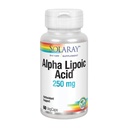 SOLARAY Alpha Lipoic Acid 250 mg - 60 veg Caps - 健康抗氧化剂活动与能量支持 - 非GMO & Vegan