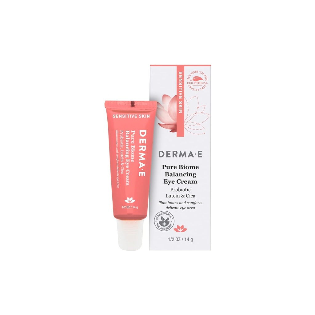 Derma E纯生物平衡眼凝胶,0.5 OZ