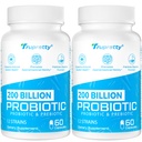 200亿Cfus 12 Strains Probiotic,配有3种有机预生,女性男性的Probiotics,Imune的每日补充,Gut,消化健康,大陆架稳定,非转基因生物,120 Caps(120天供应)