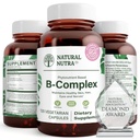 与Niacin、Folate、Thiamin、Biotin、支持神经系统健康、促进代谢、皮肤、眼睛和头发健康、全食补充品120种植物