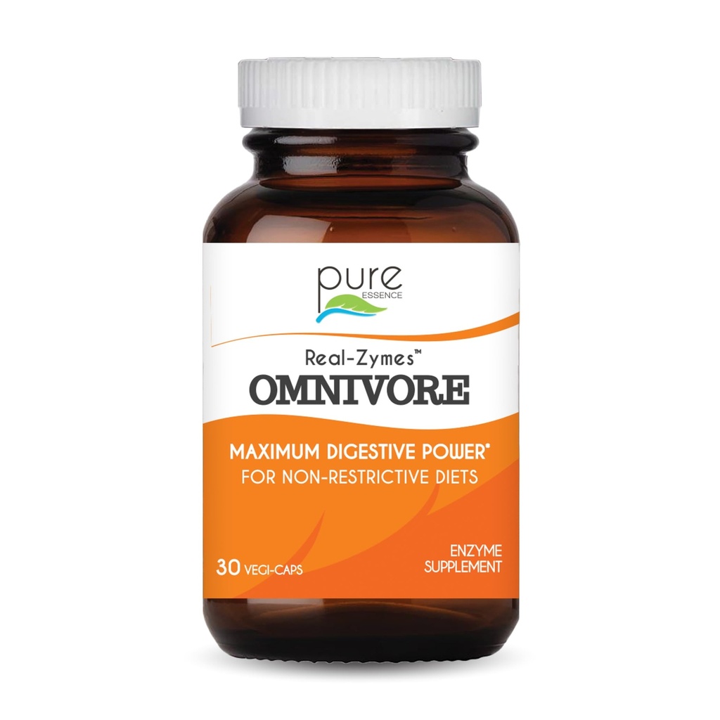 Real-ZymesTM OMNIVORE 消化酶与Probiotics 更好消化补充 - 天然支持 Bloating, Gas, Belching, 痢疾, 便秘, IBS 等 30 Caps