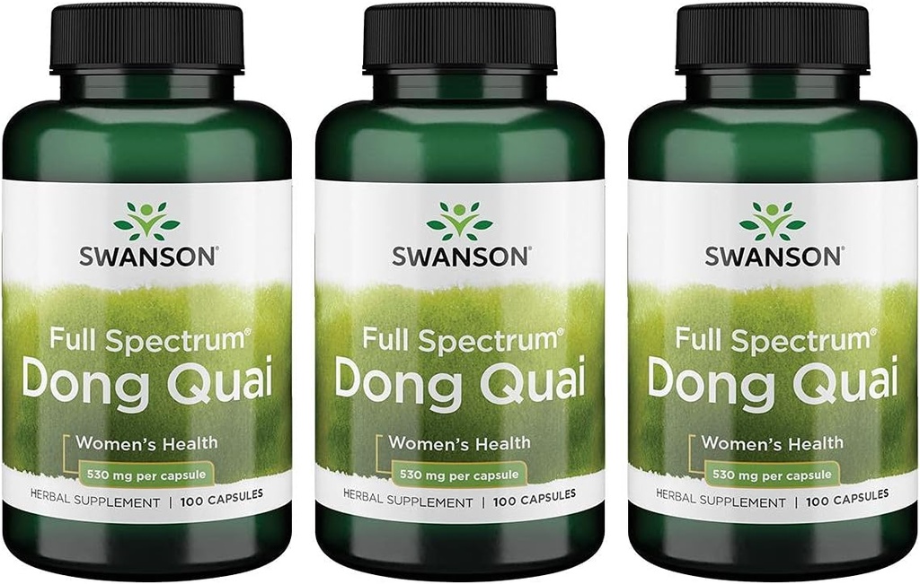 Swanson Dong Quai 530 毫克 100 卡普尔 3 包