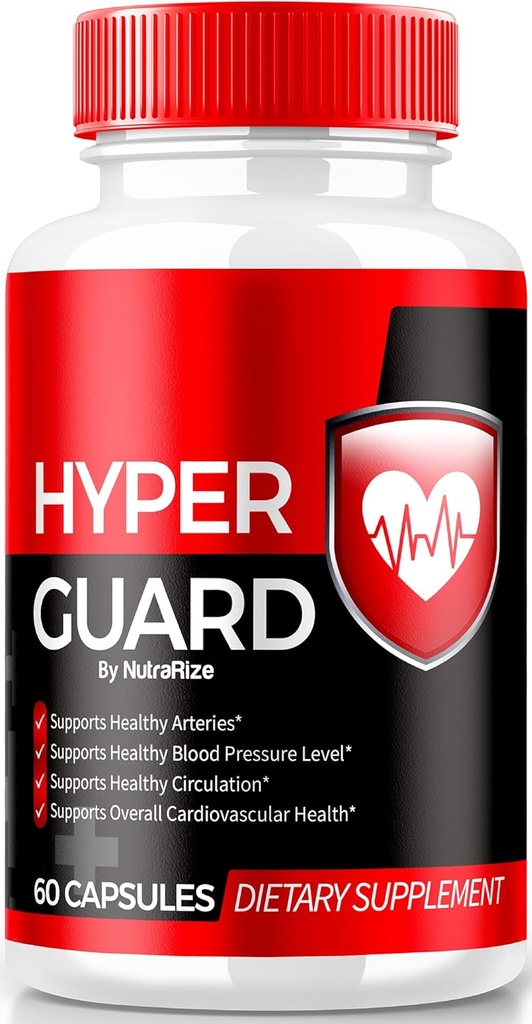 NutraRize Hyper Guard Capsules, All Natural HyperGuard Blood Professer, 支持总体健康和福利的精密公式,官方超卫士审查(60 Capsules)