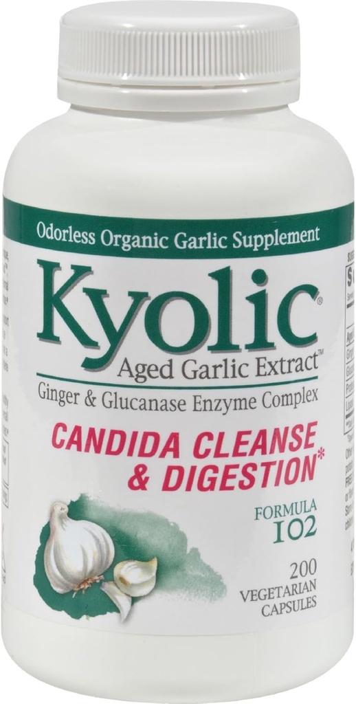 Kyolic #102 大蒜 W/ Enzyme Veg 200 Cap