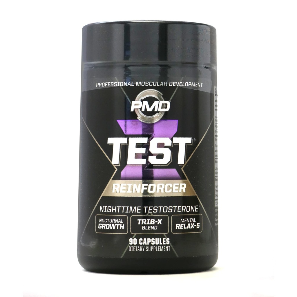 PMD 运动测试 Z 测试测试 Testosterone 支持 - 睡眠诱导器和缓解最大麻醉效果 - 改善肌肉恢复,增加肌肉生长 - 90卡普尔