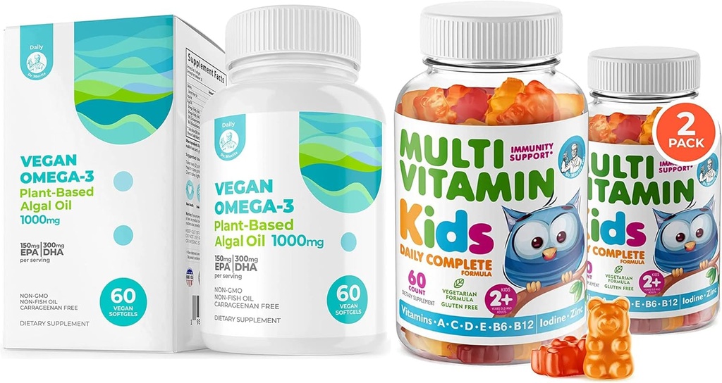 儿童多维塔敏 Gummys for Kids and Vegan Omega 3 软胶