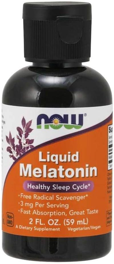 现在食品 液态梅拉托宁, 2 Fl Oz, 包装 2 (包装 May Vary)