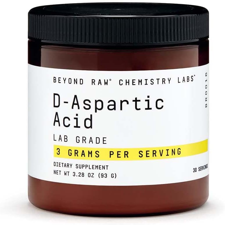 BEYOND RAW 化学实验室 D-Aspartic酸粉、肌肉发育和恢复,30种服务