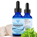 Absonutrix Pregnenolone 配有 L-thenine 高级公式 390 mg, 4 Oz Liquid, 302 services, 在美国制造, 快速吸附, 质能成份, 非 GMO, GMP 认证设施