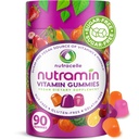 NUTRAMIN 日报 Vegan Keto 多维他明 Gummys 非GMO 天然维生素C, D + 锌 豁免,植物型,无糖型,无营养型,无胶型,生物素型,维生素A,B,B6型,B12型和超过90型,45天