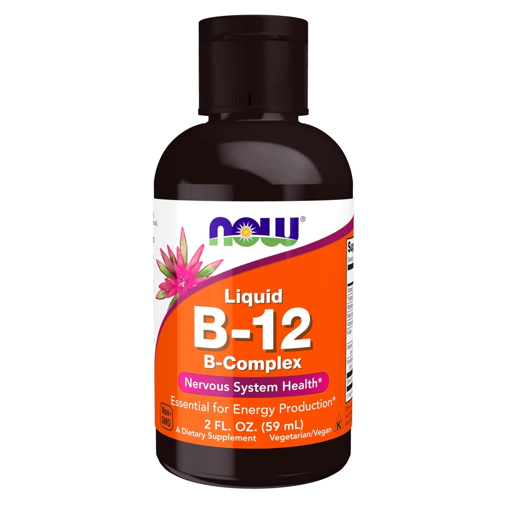食品补充品、维生素B-12 复合液体、能源生产*、神经系统保健*、2-Ounce