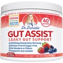 Danielle Gut Assistance医生 - 精油胶修补补粉末 - Glutamine, Arabinogalactan, Licorice Root - 支持IBS, Heartburn, Bloating, Gas, Constipation, SIBO from, Berry Flavor 的药剂和药剂