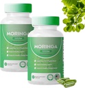 Moringa Capsules, Pure Moringa 粉末 Capsules - 800 mg of Nutrient-Rich Moringa - 促进能源, Gut well-Being (2PCS) (中文(简体) ).