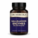 Mercola Gallbladder Enzymes博士 - Gallbladder 和 消化性健康支持 - 包括 Pancreatic Protaase, Amylase & Lipase - 非GMO, Gluten-Free & Soy-Free - 30 延迟释放 Capsules(30架)