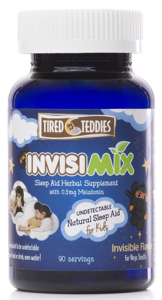 InvisiMix 低剂量梅拉托宁 300 mcg - 无纹理无纹理液体混合 儿童年龄 2+, 90 services