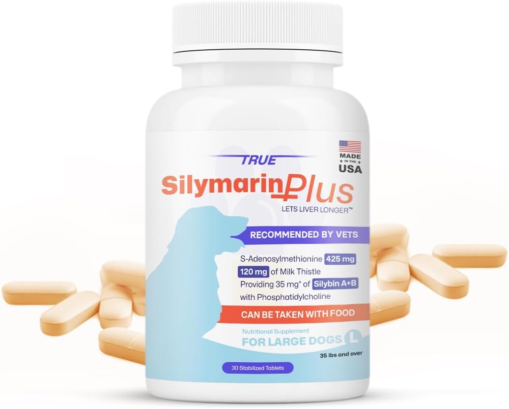 大狗的肝脏支持与健康补充 – (Milk Thetle Dogs) Silymarin & Silybin Formula, (Same), S-Adenosylmethionine, 30张 Liver Detox & Supports for Dogs