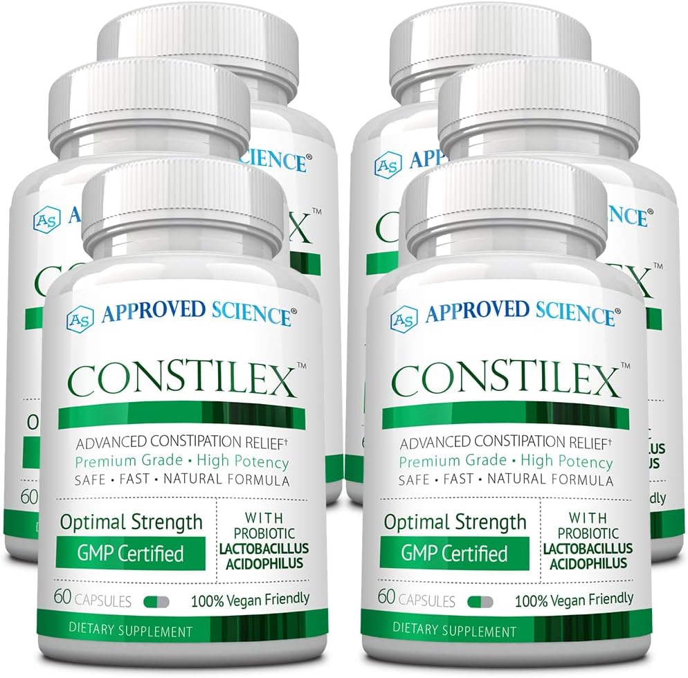 核准的科学Constilex -- -- 快速便秘救济和来自未来幼年的支助 -- -- 促进细菌的健康水平和加强肠道花 -- -- 6瓶
