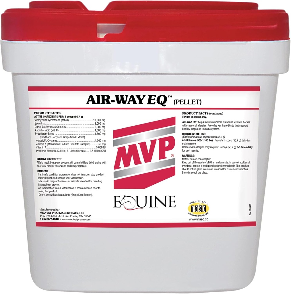 Air-Way EQ (20lb) 支持马的健康肺功能和季节性过敏支持