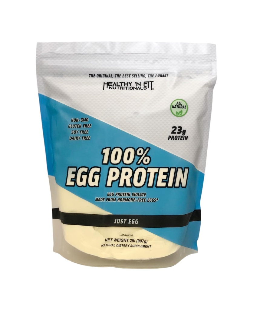 健康 'N Fit - 100%的蛋白蛋白(无味)天然,2磅袋. 刚蛋即时干白:对烤和混.